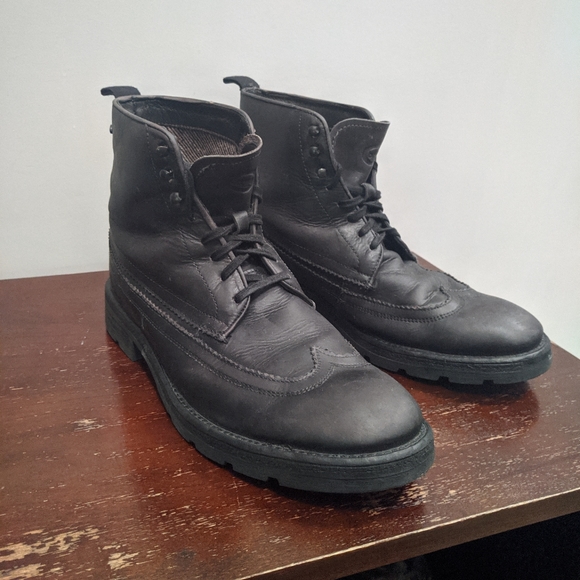 Base London charcoal leather boots "Valiant" eu42 - Picture 1 of 6